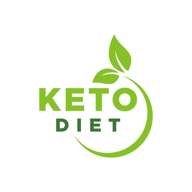 Ketogenic diet logo sign keto diet vector