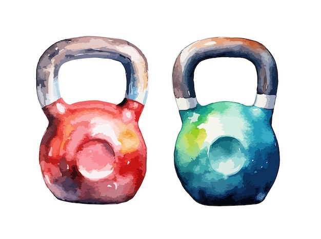 Kettlebell clipart isolated vector illustration