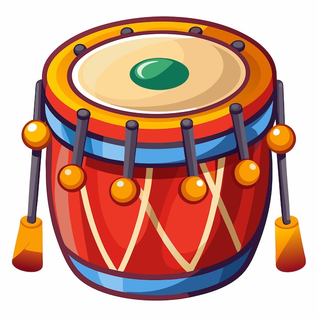 Vector kettledrum vector illustration