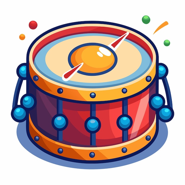 Vector kettledrum vector illustration