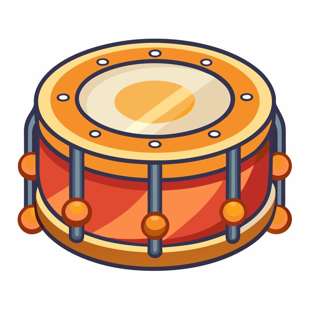 Vector kettledrum vector illustration