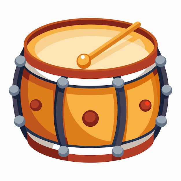 Vector kettledrum vector illustration