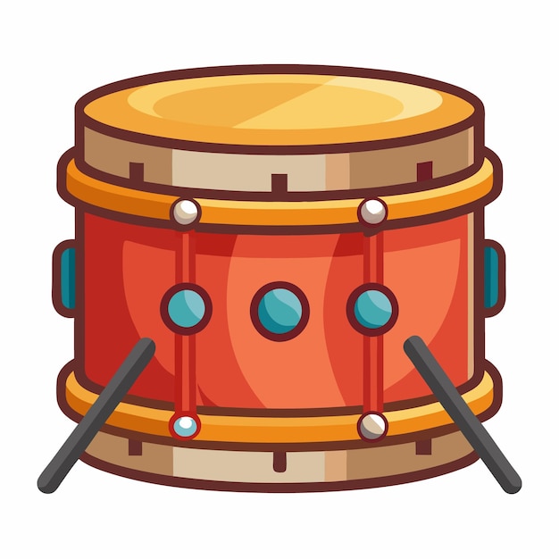 Vector kettledrum vector illustration