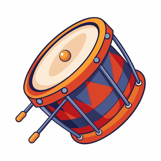 Vector kettledrum vector illustration