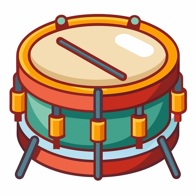 Vector kettledrum vector illustration