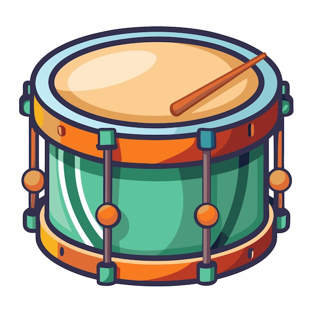 Vector kettledrum vector illustration