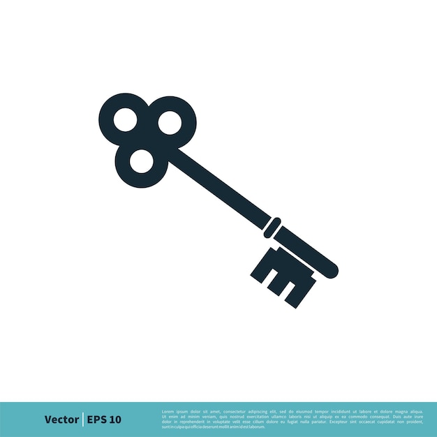 Key Icon Vector Logo Template Illustration Design Vector EPS 10