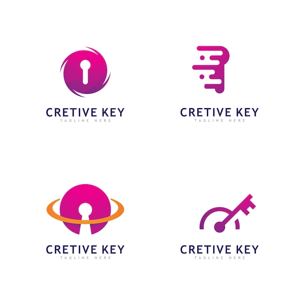 Key Logo Creative Concept Vector Security logo Symbol