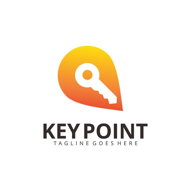 Key Point logo design template