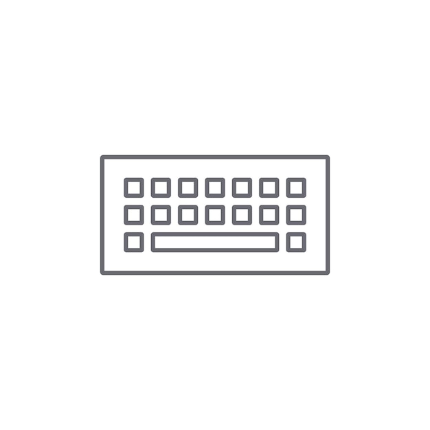 Keyboard icon Computer symbol modern simple vector icon for website design mobile app ui