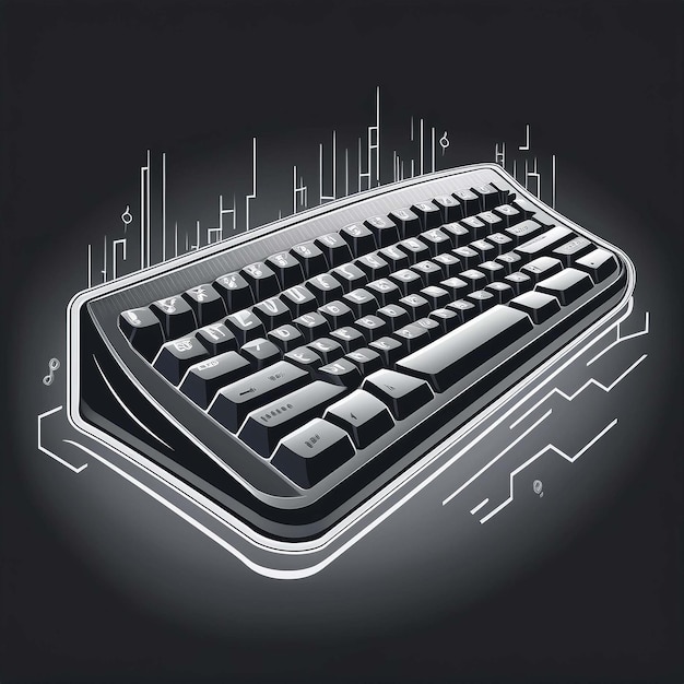 Vector keyboard icon typing device computer keyboard laptop keyboard mechanical keyboard