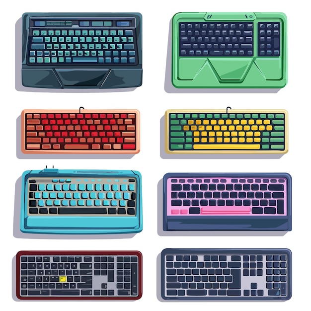 Vector keyboards computers