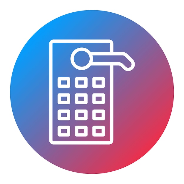 Keypad icon vector image Can be used for Locksmith