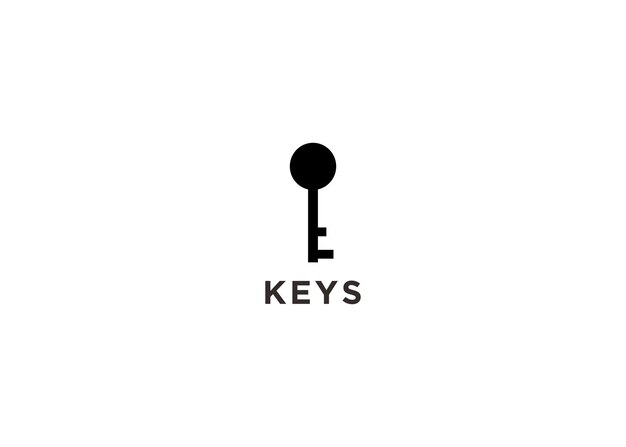 keys logo design vector illustration