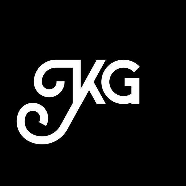 KG letter logo design on black background KG creative initials letter logo concept kg letter design KG white letter design on black background K G k g logo