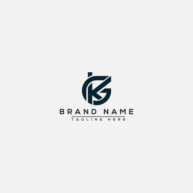 KG Logo Design Template Vector Graphic Branding Element