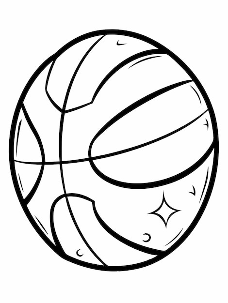 Vector kickball colouring book pages for children and adults with vector design