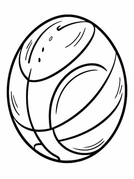 Kickball colouring book pages for children and adults with vector design