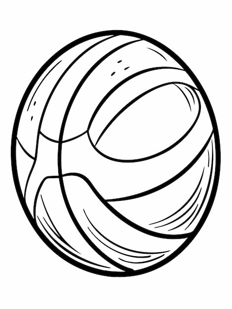 Kickball colouring book pages for children and adults with vector design