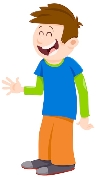 kid boy cartoon character