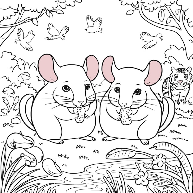 Vector kid friendly coloring pages