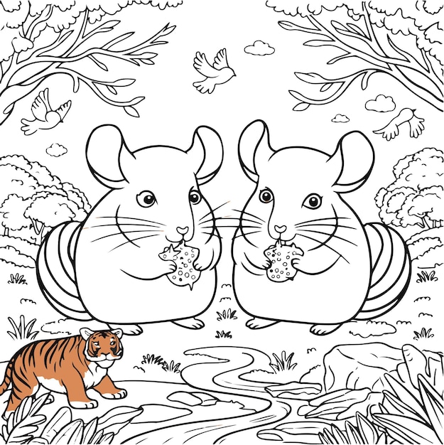 Vector kid friendly coloring pages