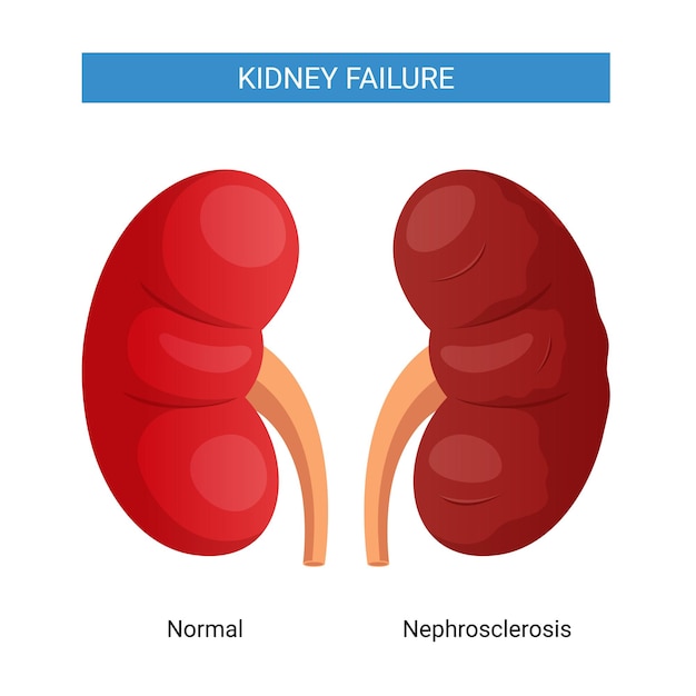 Kidney failure vector design illustration