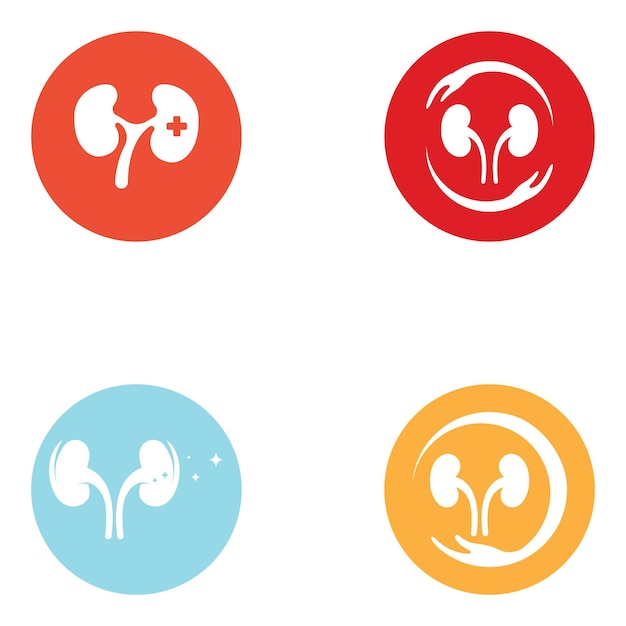 Kidney health logo vector illusrtation