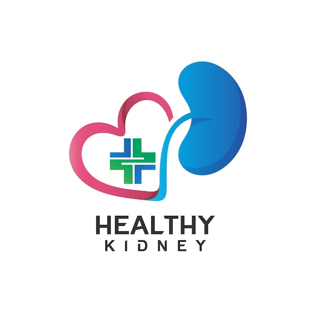 Kidney medical care logo design