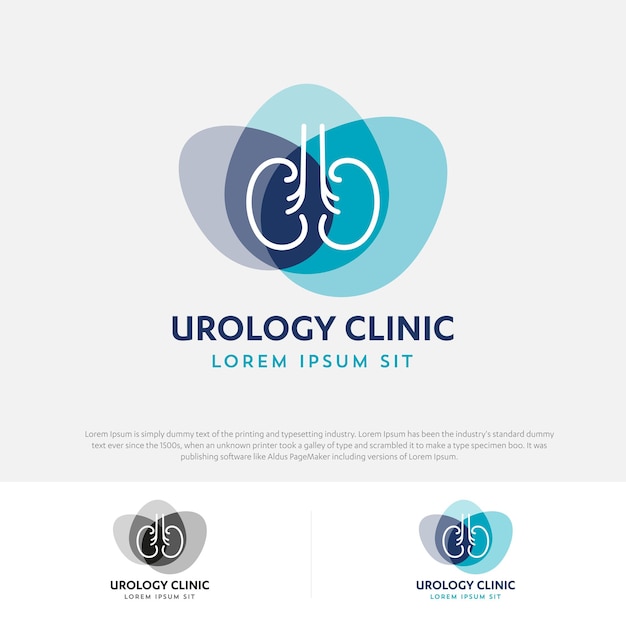 Kidney Urology Care logo designs vector Human Kidneys Nephrology Icon Medical Hospital Clinic