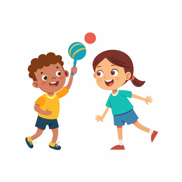 Kids activity concept illustration