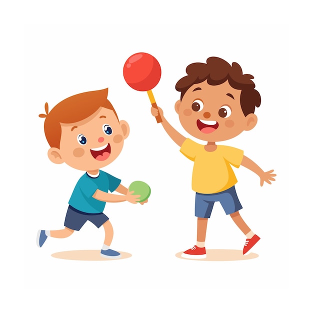 Kids activity concept illustration