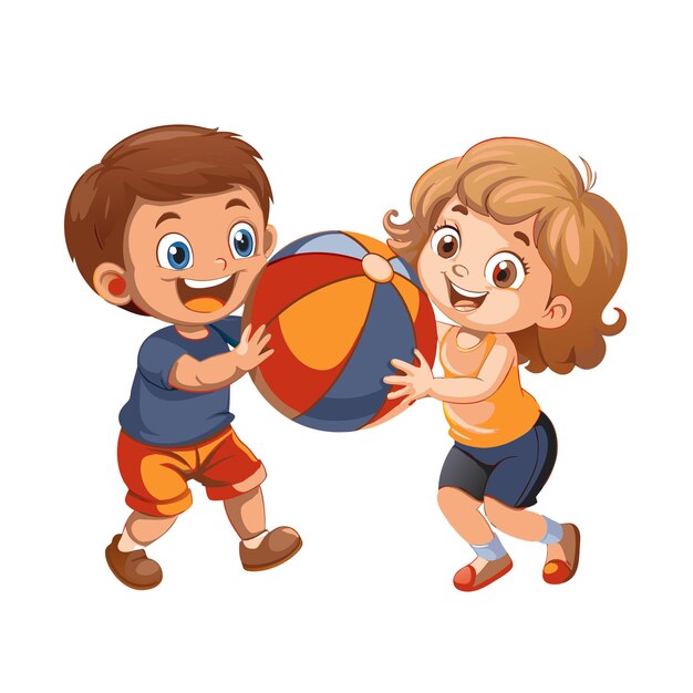 Kids activity concept illustration