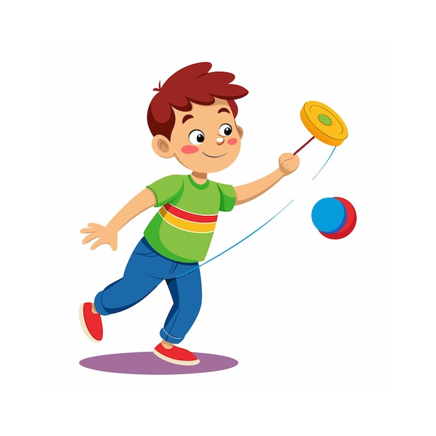 Vector kids activity concept illustration