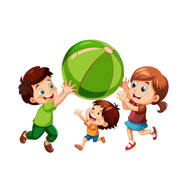 Vector kids activity concept illustration