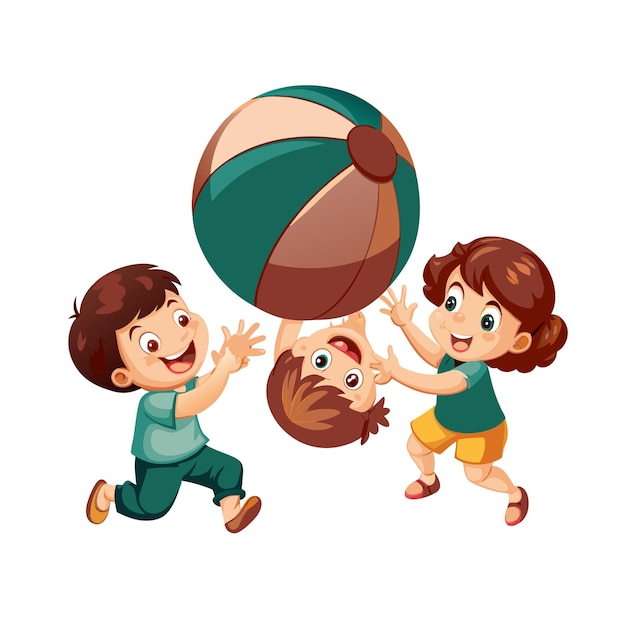 Vector kids activity concept illustration