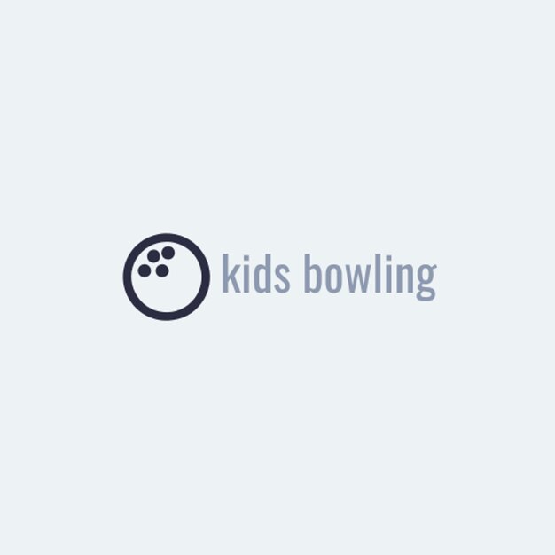 Vector kids bowling logo