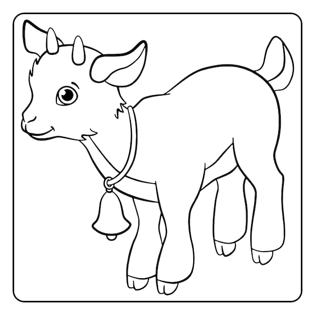 kids coloring page vector