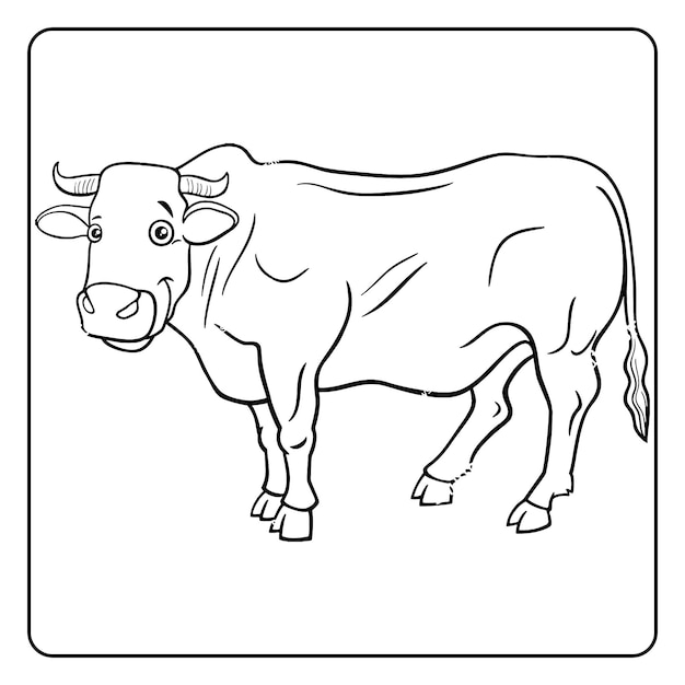 kids coloring page vector