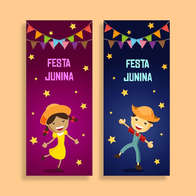 Kids Festa Junina Banner