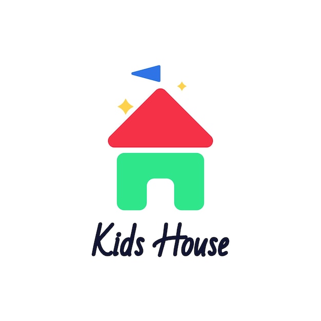 Kids house logo design