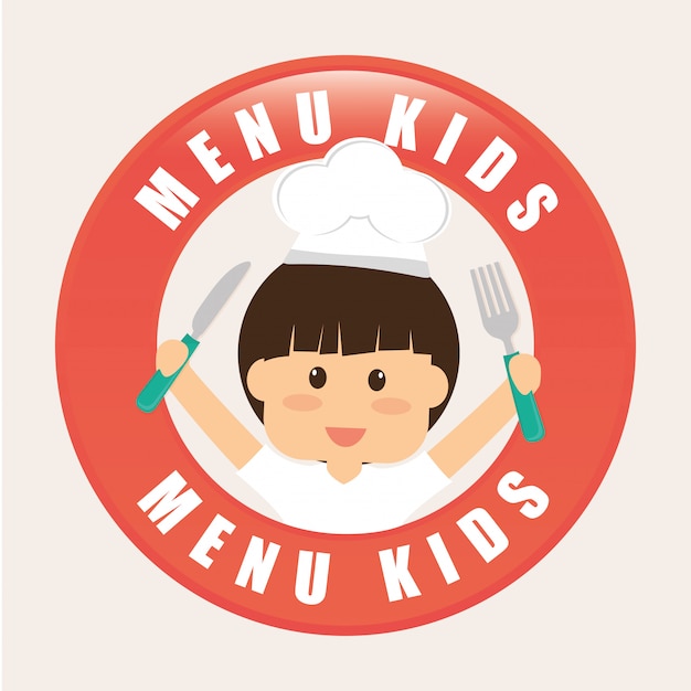 Kids menu design.