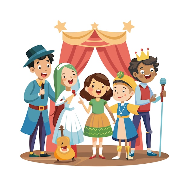 Kids moments vector illustration concept