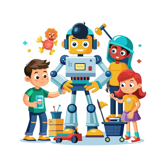 Kids moments vector illustration concept