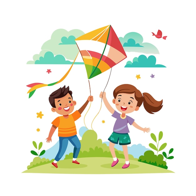 Kids moments vector illustration concept