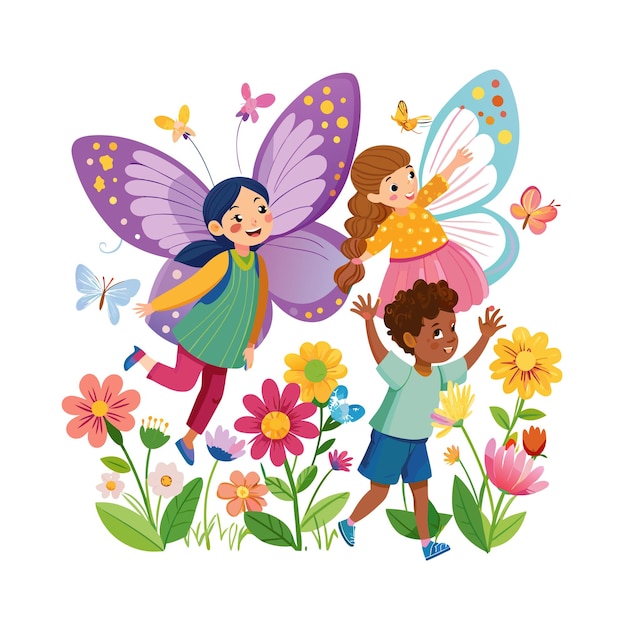 Kids moments vector illustration concept