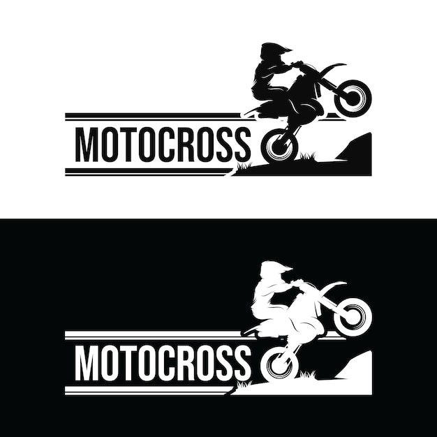 Kids Motocross Logo Design Template