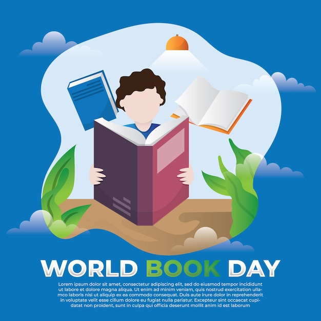 Kids reading book illustration people reading book icon vector Textbooks for academic studies