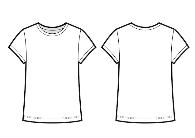 Kids Shirt Illustration Isolated on a White Background. Vector sketch.