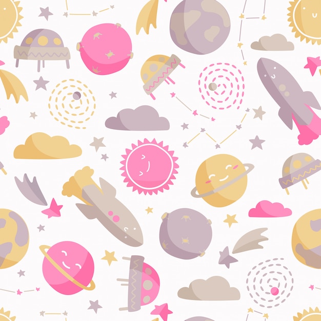 Kids space pattern